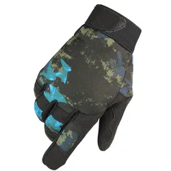 Guantes tácticos militares de dedo completo para hombre y mujer, guantes deportivos transpirables para tiro, resistentes al corte, doble palma