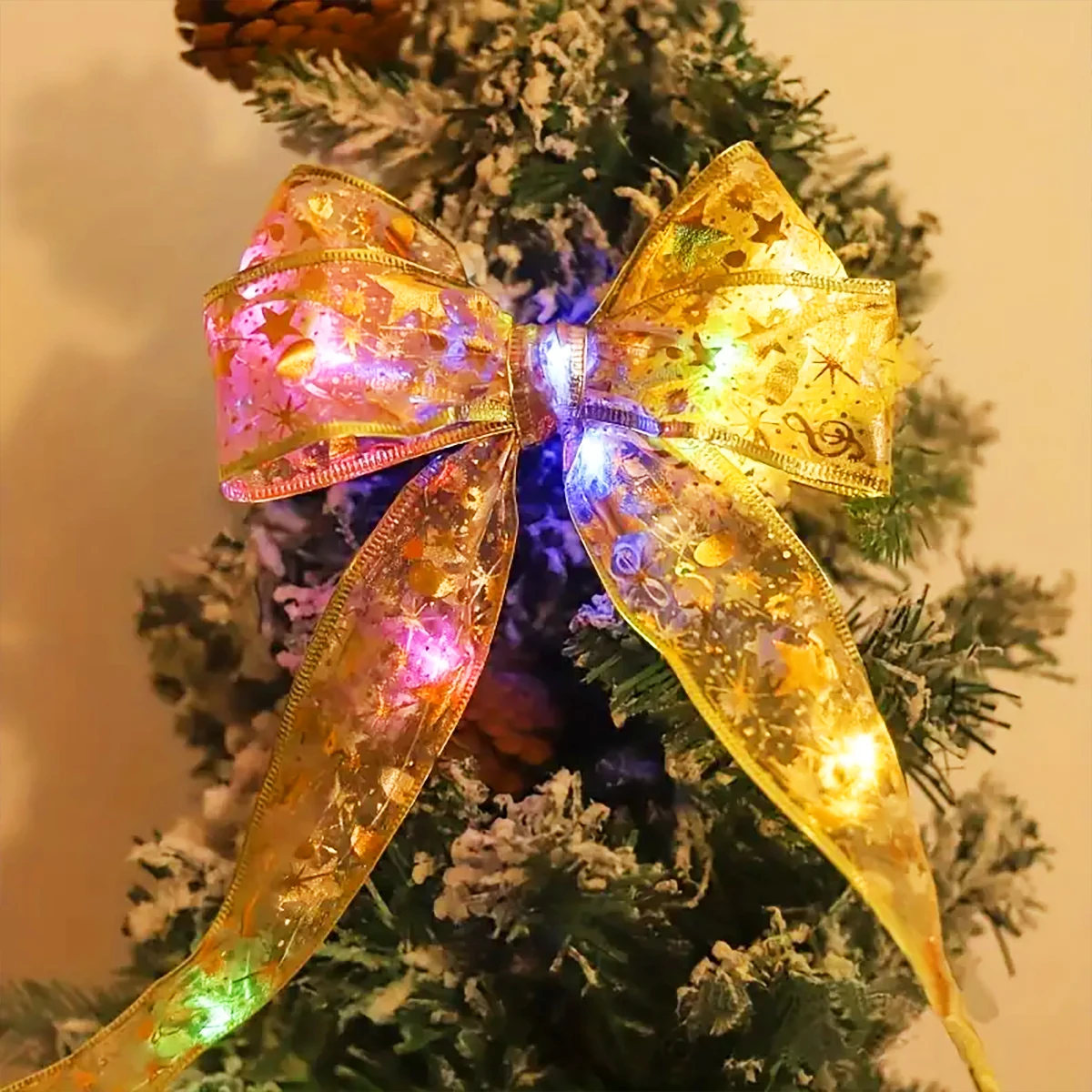 Lampada in filo di rame con nastro natalizio da 5/10 metri, adatta per matrimoni perfetti e decorazioni natalizie, decorazioni per l'albero di Natale