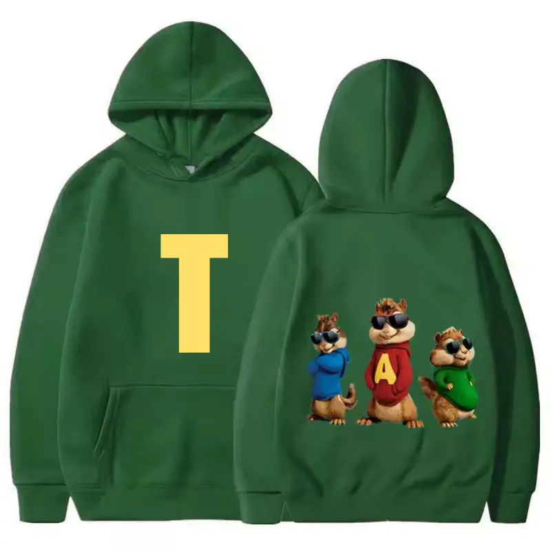 ألفين و السنجاب موضة ملابس رياضية كاجوال للرجال A S T هوديي ألفين السنجاب هالوين المرأة البلوز القمم الشارع الشهير