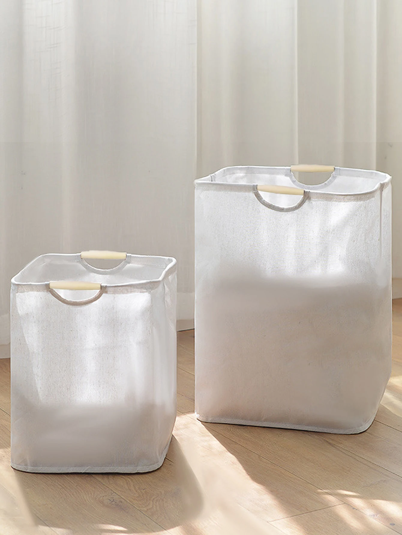 

Корзина для белья с ручками, отдельно стоящая высокая корзина для грязной одежды для спальни, ванной комнаты, общежития, корзины для белья