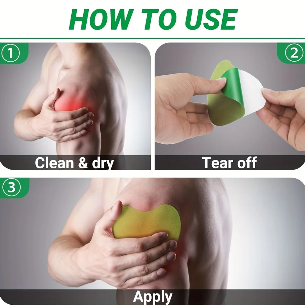 10/60/120 قطعة رقعة الكتف للرقبة، رقعة الوخز بالإبر، رقعة حرارية، رقعة كتف دافئة تدوم طويلاً #5