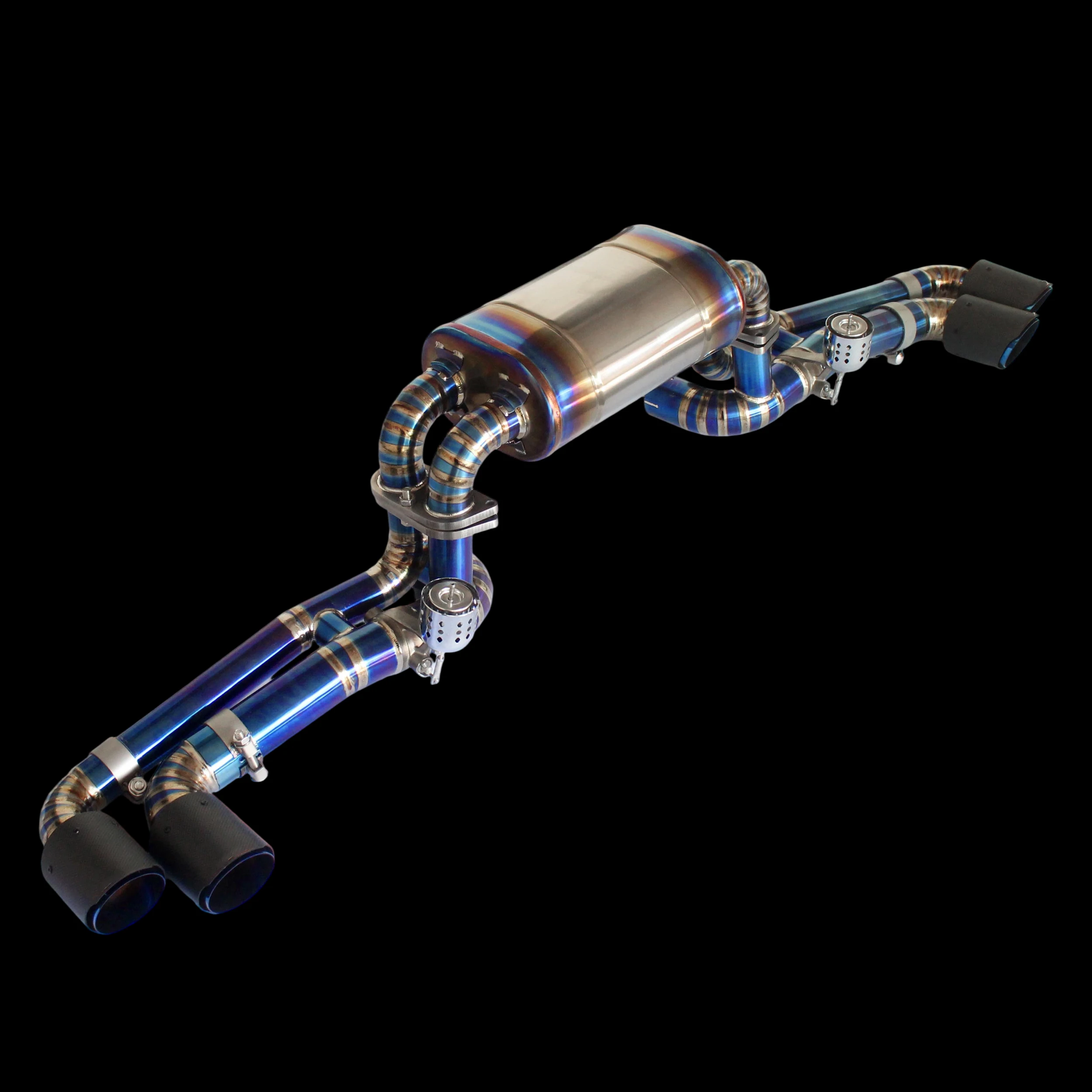 

KA Tuning Titanium Alloy Catback Exhaust System for Ferrari F430 with Rear Section Muffler Valve And X-Pipe