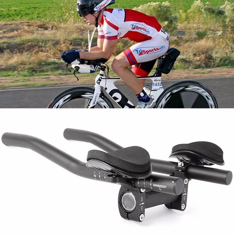 New Style Bicycle Split Aluminum Alloy Resting Handlebar Ideal for Mountain Bikes Long - Distance Riding Road Bike TT Handlebar