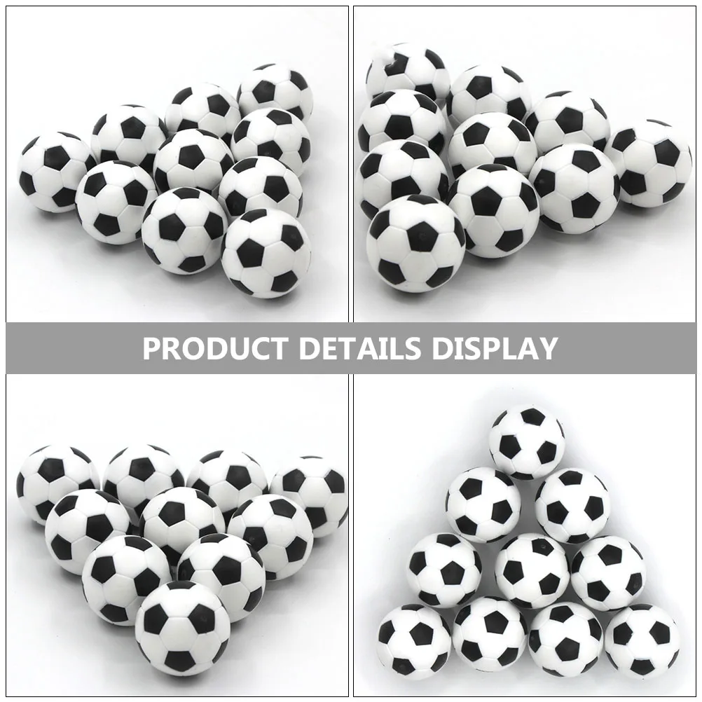 

10pcs Creative Resin Football Replacement For Table Soccer Ball Mini Foosball Accessory Durable Safe Gentle Resin Balls Tabletop