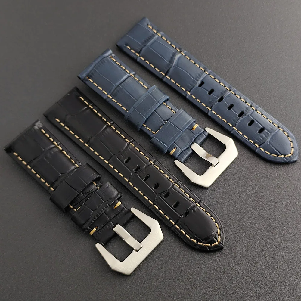 pulseira-de-relogio-masculina-24mm-em-couro-preto-marrom-e-azul-com-textura-e-fivela-de-agulha