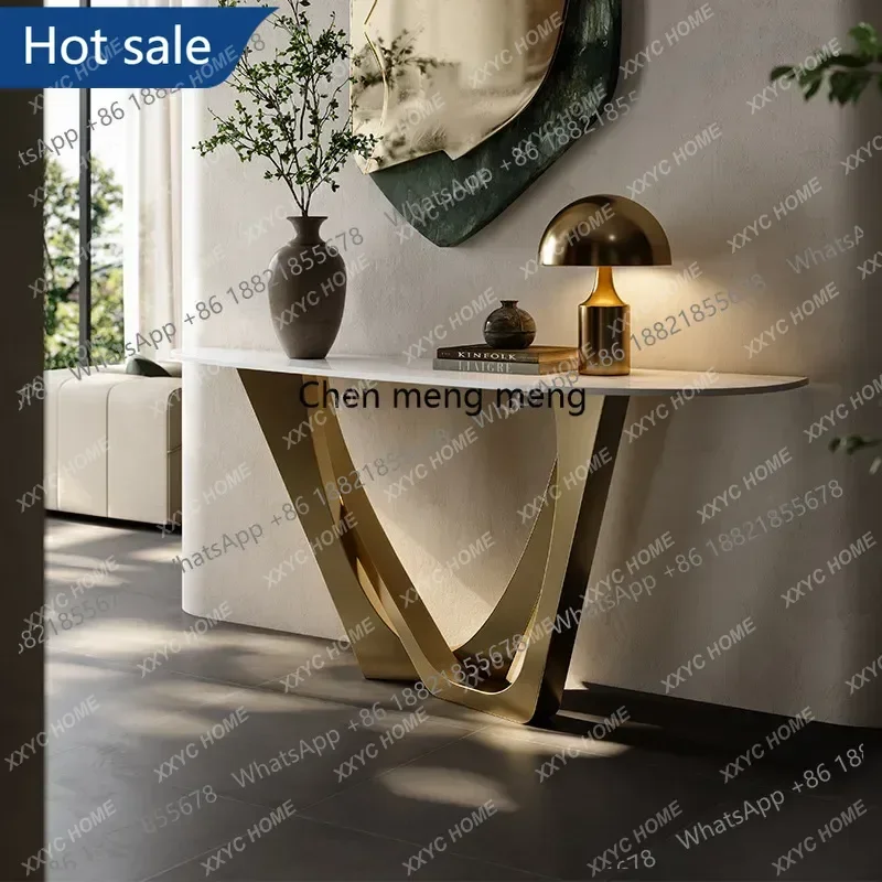 Hot sales Entry into the entrance against the wall Extremely narrow decorative table Large flat modern light luxury entrance tab