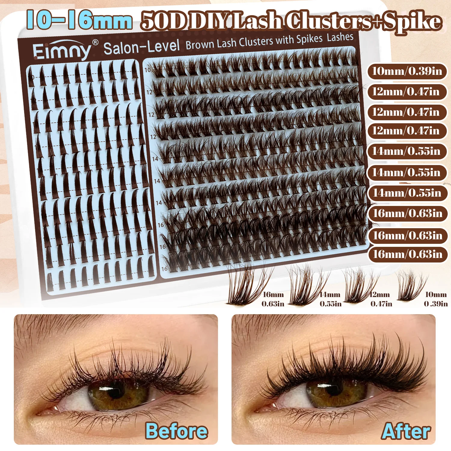  Набор из 300 коричневых пу – обзор и цена Eyelash Extension Full Set