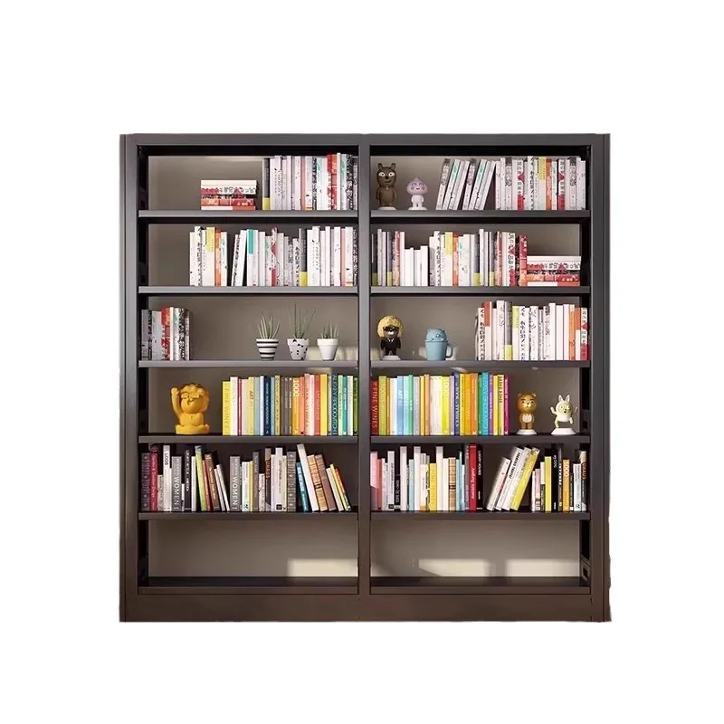 Étagère à livres en acier pour la bibliothèque de la maison, bibliothèque pour enfants au sol, image, salon, rangement en fer simple T1