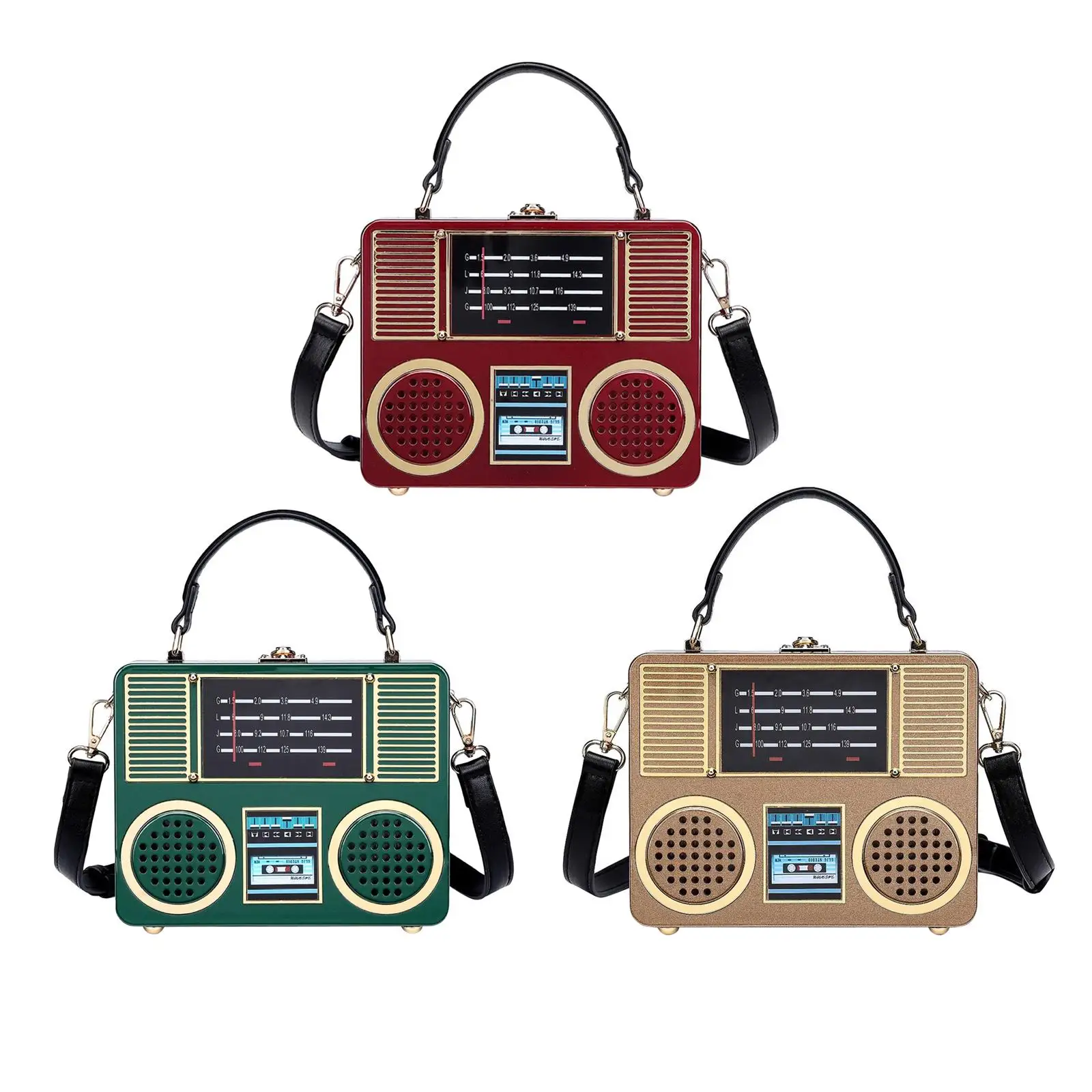 

Radio Shape Shoulder Bag Clutch Women Handbag for Commuting Travel Holiday