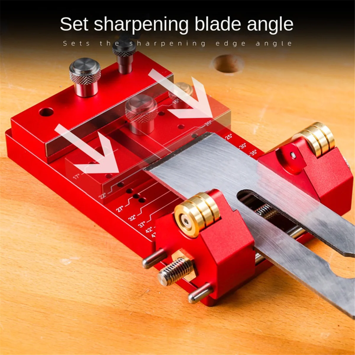 Guía de afilado plano de cincel de madera N18R, bloque de ángulo, afilador de afilado, herramienta de plantilla, accesorio de ángulo para cincel de carpintería