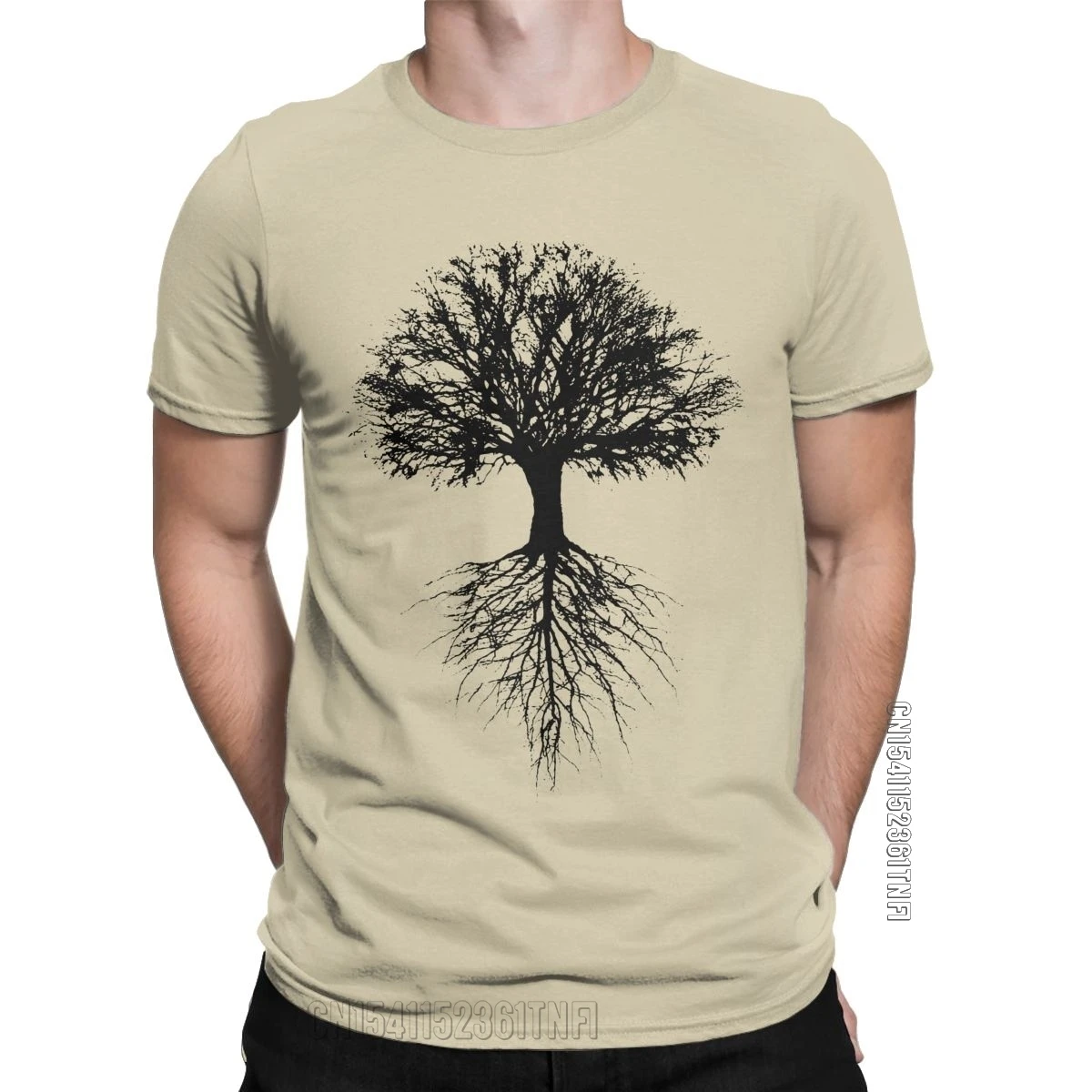 Awesome Tree Of Life T-Shirt Men O Neck Cotton T Shirts Nature Classic Short Sleeve Tee Shirt Summer Clothing