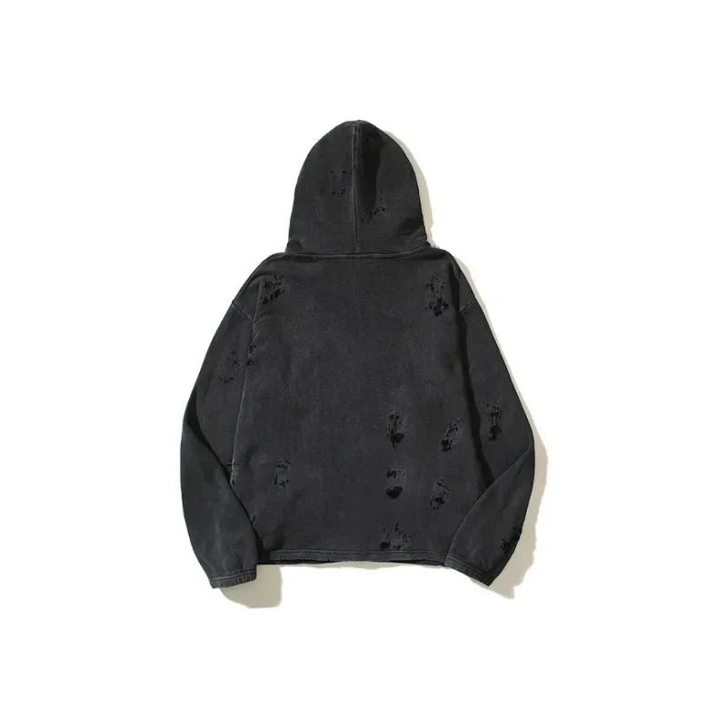 

Autumn Y2k South Korean Hoodie, Starry Moon Patchwork Pattern, Worn-out And Damaged Hoodies, Men's Women's Hoodies 한국인 리뷰 많은 옷