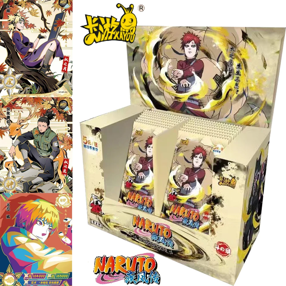 

KAYOU Wholesale Naruto Card Collection for Kids Adventure Action Anime Orochimaru Might Guy Q-version Character Cards Toys Gifts