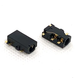 10pcs SMD 3.5mm Audio Jack PJ-342-W Horizontal 6PIN Sink Plate SMT Stereo Dual Switch Headphone Connector PJ342