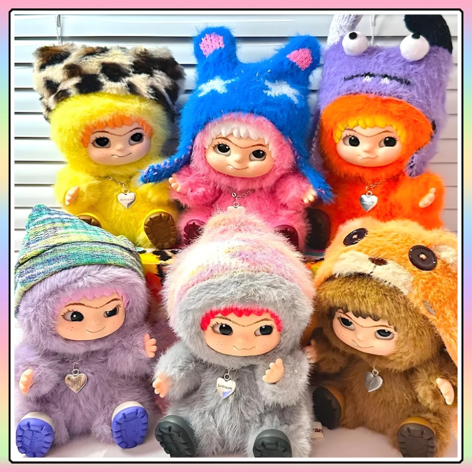 

New Cute Wakuku Fuzzy Trend Fun Party Series Blind Box Doll Pendant Decore Toy Decor Collection Kids Birthday Mystery Toys Gifts