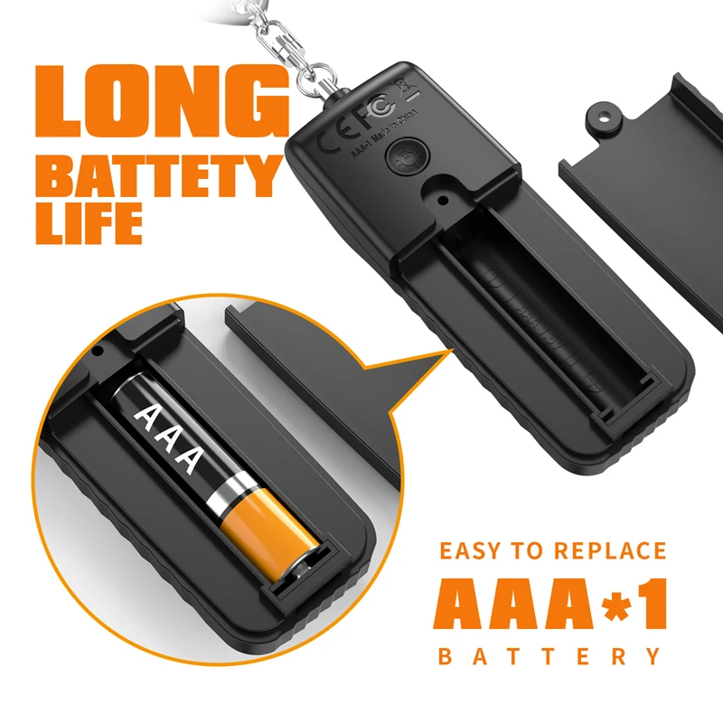 إنذار الأمن الشخصي الدفاع عن النفس 130dB بصوت عال المفاتيح إنذار السلامة المحمولة للنساء الطفل كبار السن فتاة إنذار الطوارئ #3