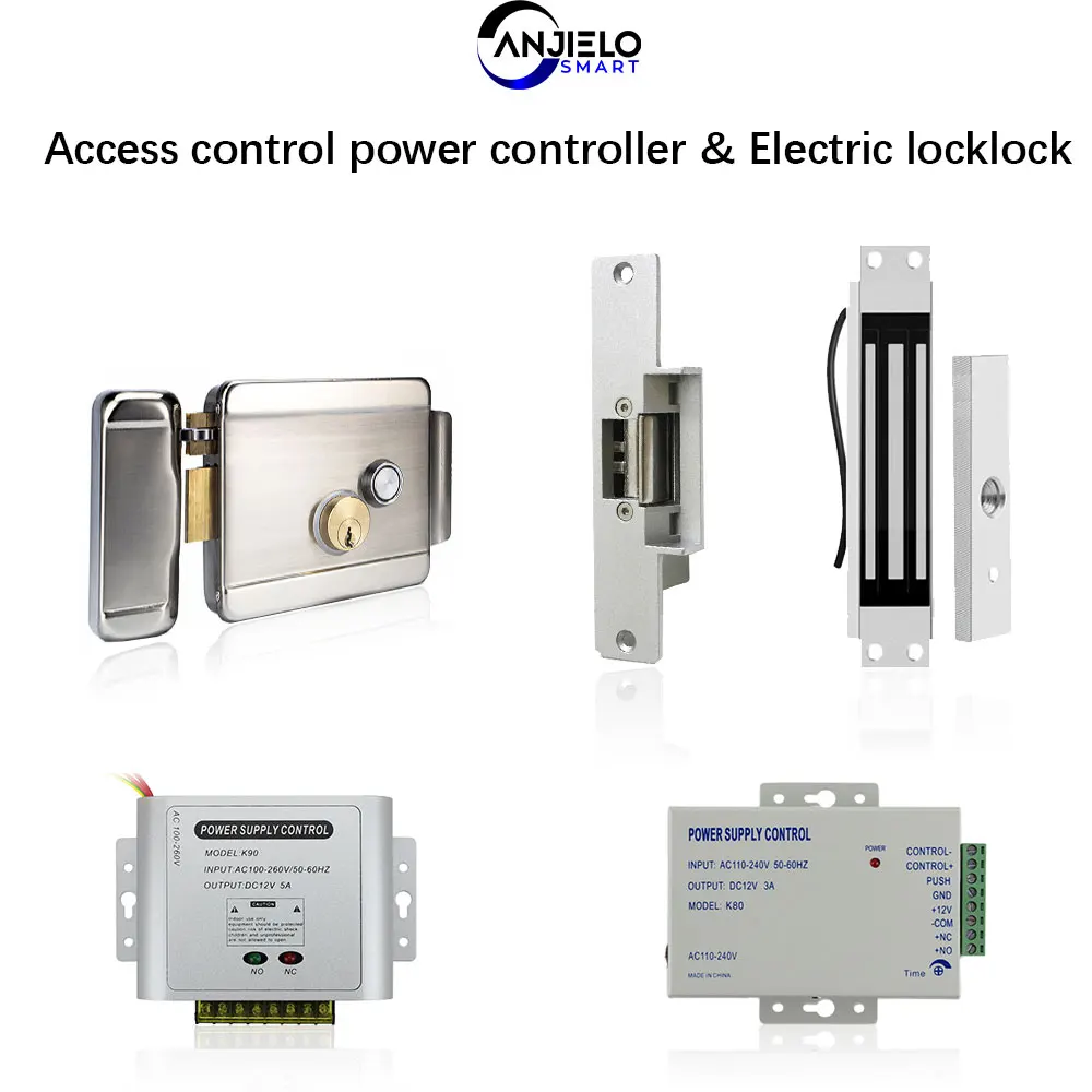 ANJIELO Türklingel Video-Gegensprechanlage Zubehör DC 12V Zugangskontrolle Power Controller |   Elektroschloss |   Elektromagnetisches Schloss