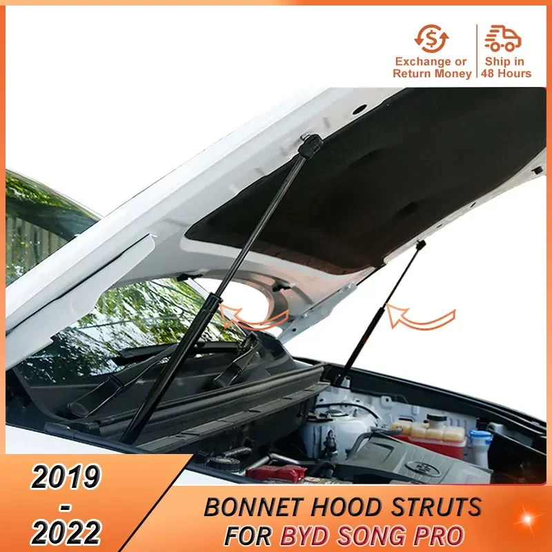 

2019-2022 Bonnet Hood Support for BYD Song Pro 2019 2020 2021 2022 Accessories Hood Damper Shock Absorber Lift Gas Strut Bars