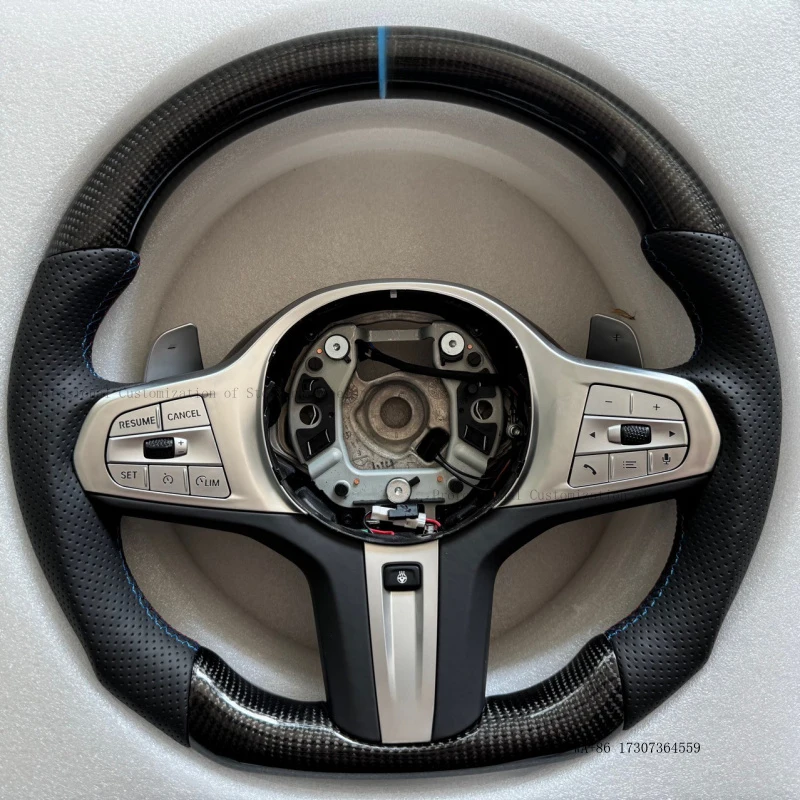 Suitable for BMW G 5 Series/M3 M4 high-end carbon fiber steering wheel chassis with heating function