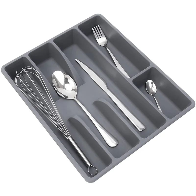 Best Drawer Kitchen Drawer Organizer Silverware Holder Utensil Organizer Cutlery Organizer Tray Plastic Flatware Organizers