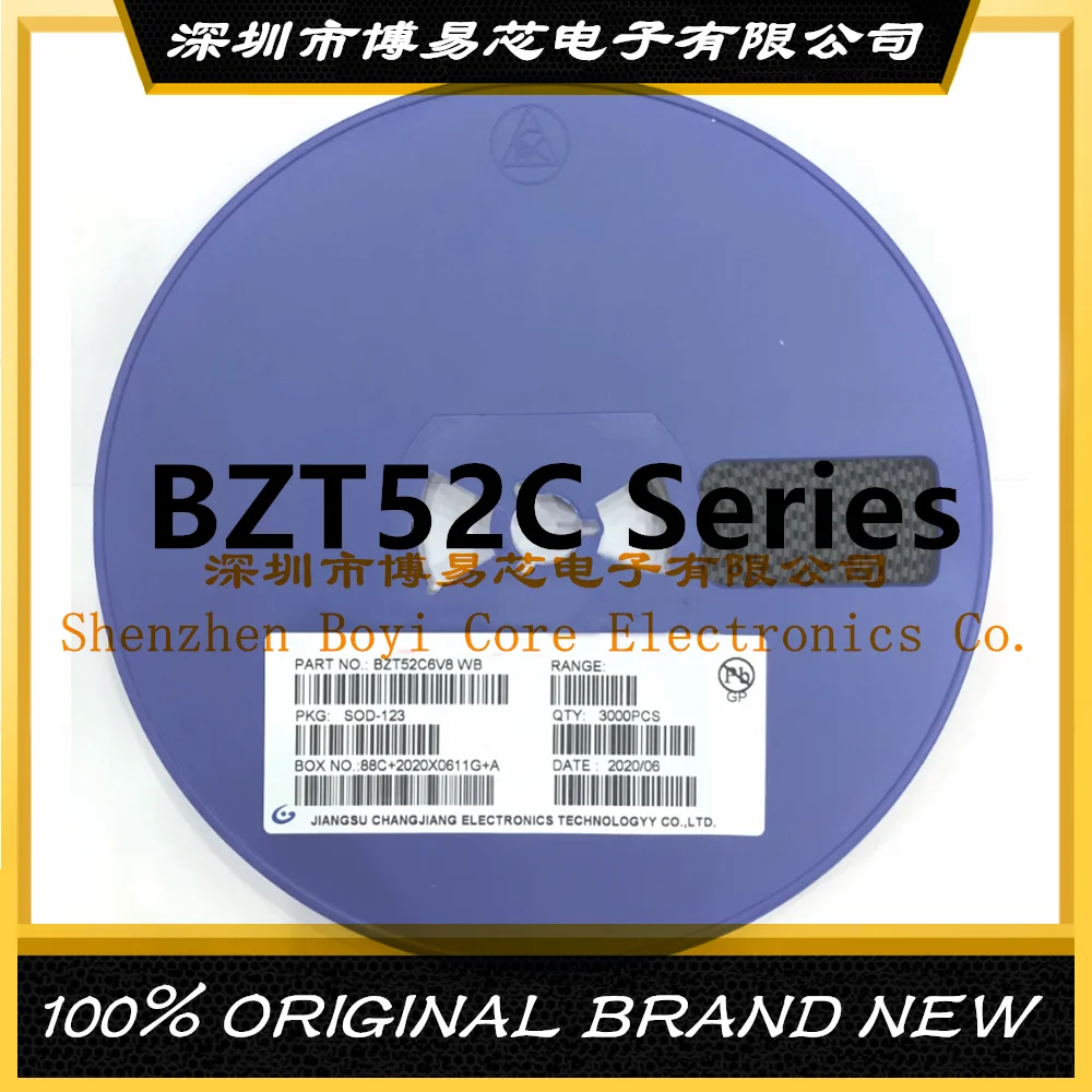 

3000Pcs BZT52C2V4 2V7 3V 3V3 3V6 3V9 4V3 4V7 5V1 5V6 6V2 6V8 7V5 8V2 9V1 10V 12V 13V 15V 16V 18V 20 SOD123 1206 PC shell