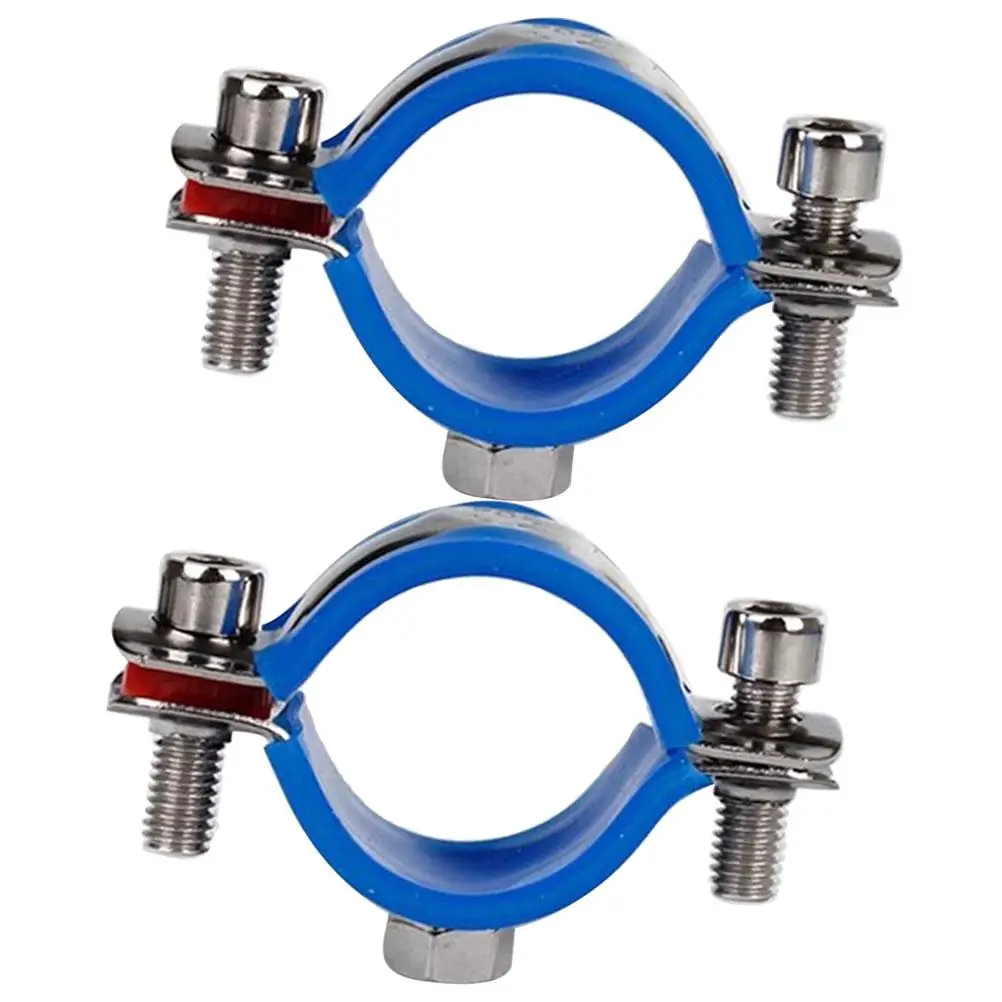 2 Pcs Office Chair Protector Leather Pad Support Clamp Fix Sinking Replacement Kit Plastic Repair Stainless Steel Pipe Bracket
