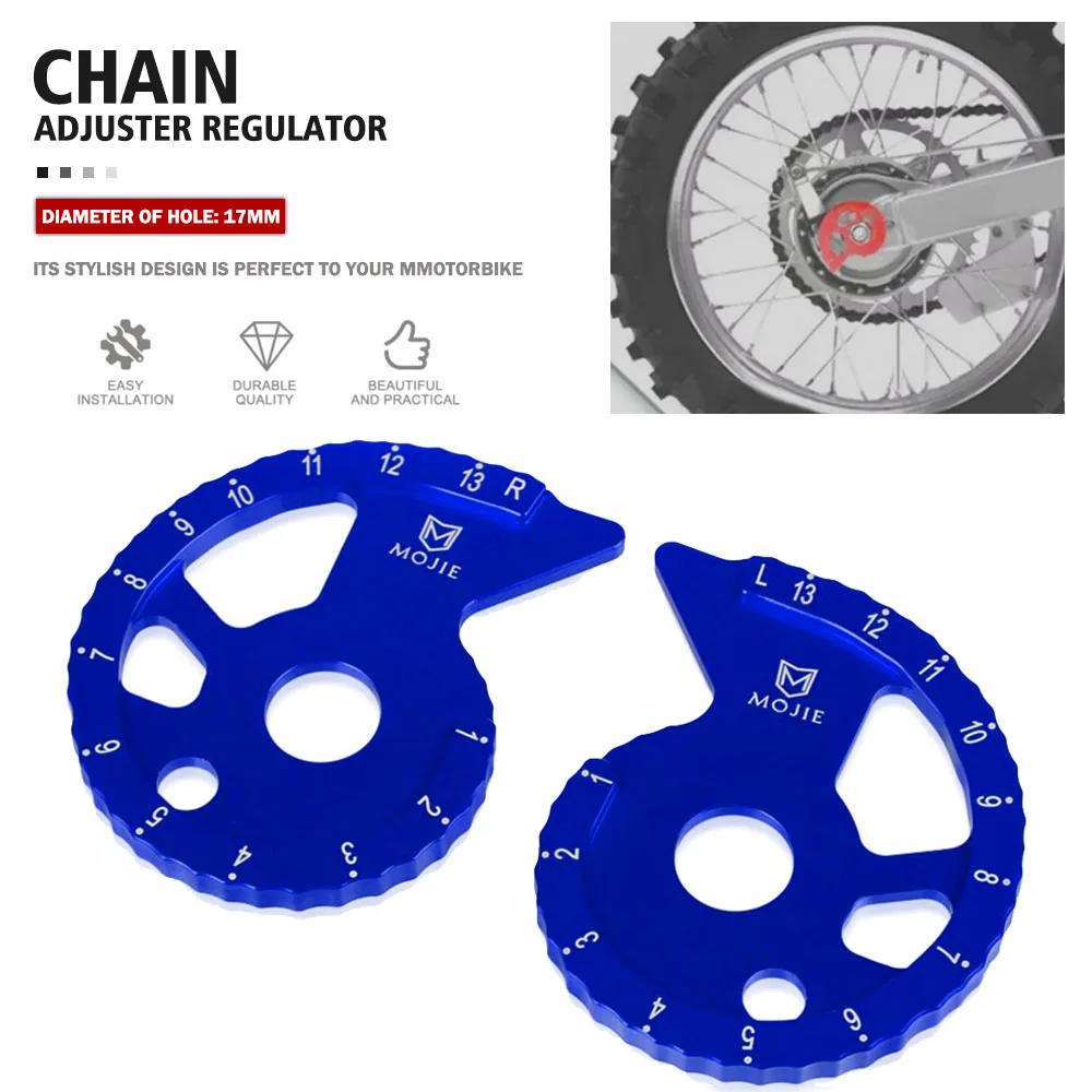 Do YAMAHA DT200R WR200R WR250 WR250Z WR500Z TTR250 WR 200 250 500 TTR 250 89-2011 Regulator prowadnicy łańcucha motocyklowego CNC