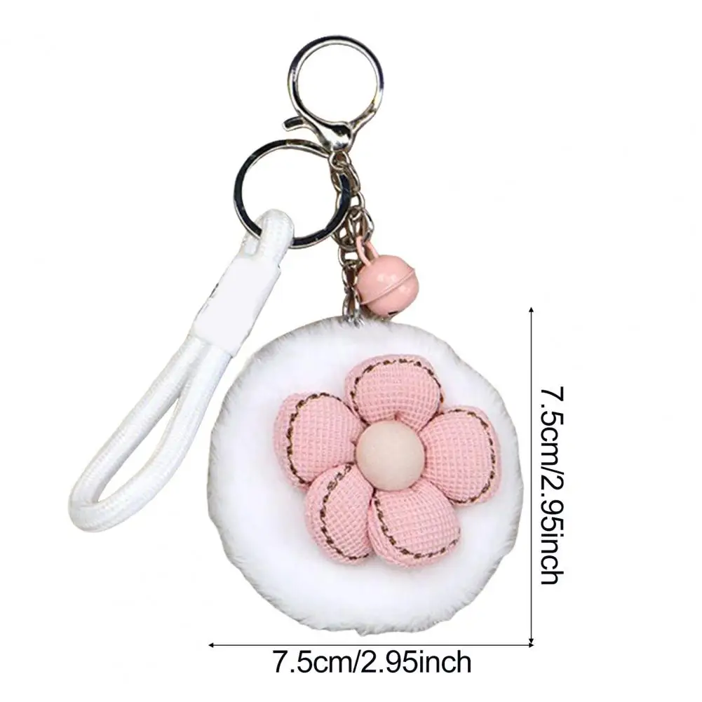 Plush Animal Makeup Mirror Travel Double-sided Vanity Mirror High Clarity Cosmetic Mirror Keychain Hanging Decoration