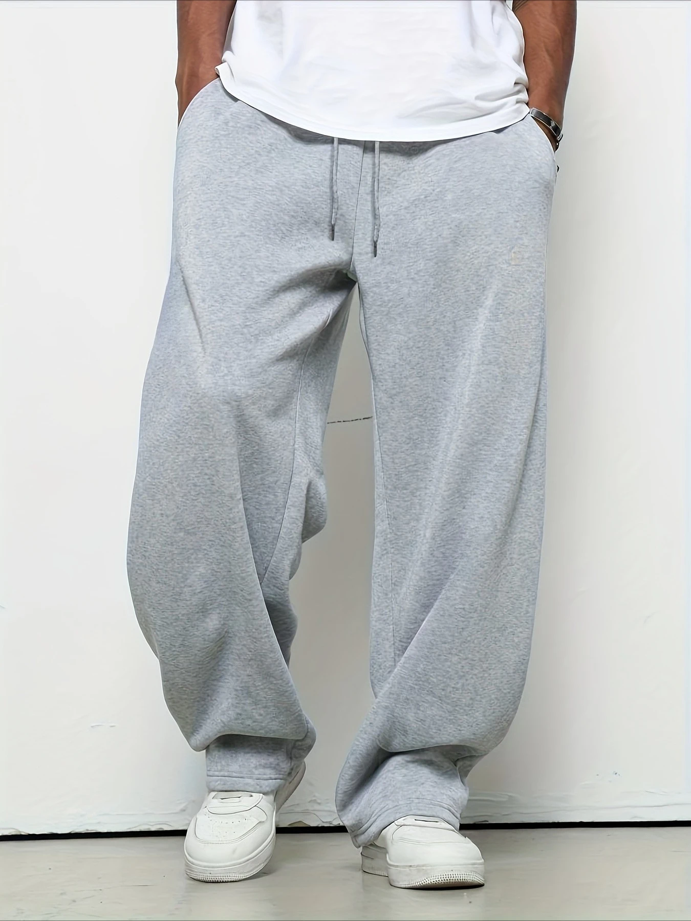 

Men'S Jogger Pants Loose Fit Athletic Pants Drawstring Waist All-Season Gym Running Pants Durable for Everyday Formal Wear