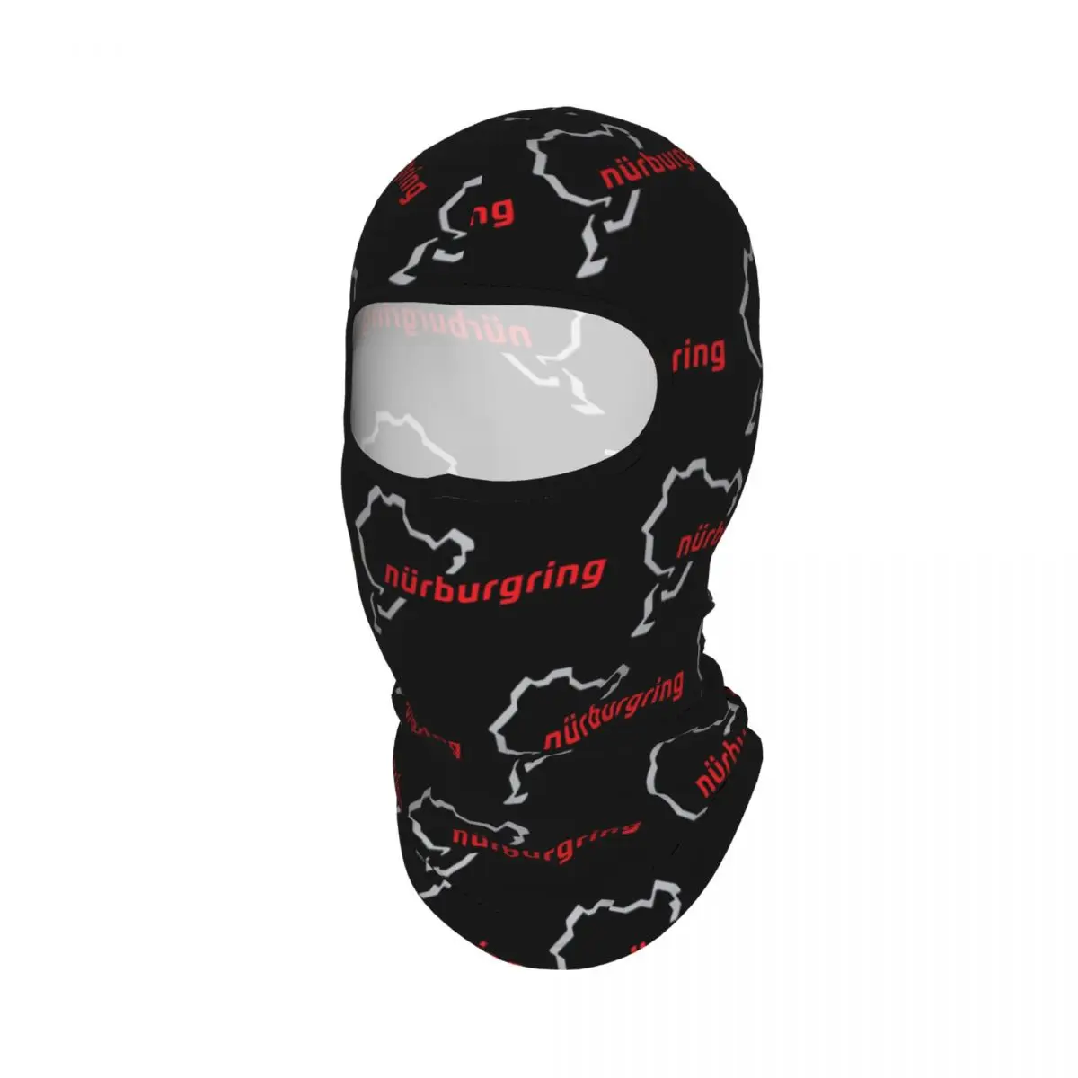 Race Track Germany Nurburgring Breathable Thin Balaclava Full Face Mask Sun Protection Neck Gaiter For Motorcycle Outdoor
