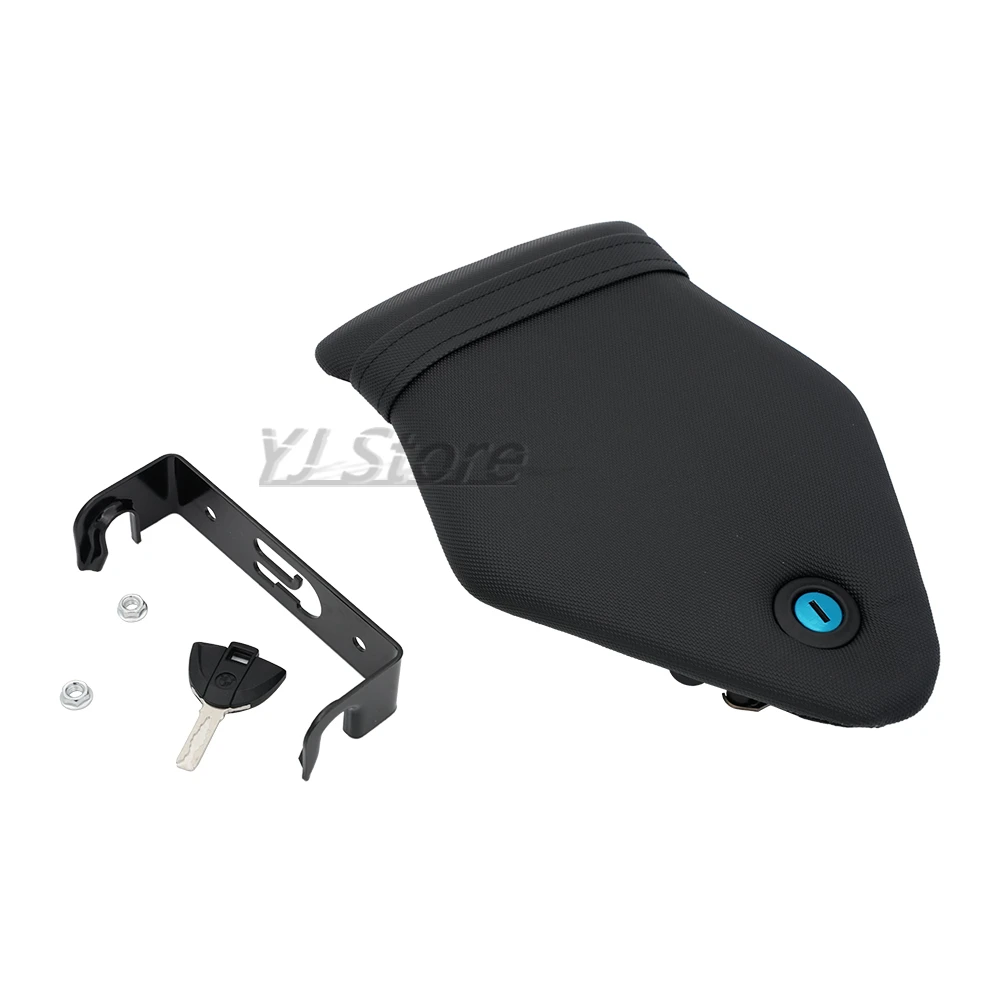 Ajuste para BMW S1000RR 2015 2016 2017 2018 juego de bloqueo y cojín para asiento trasero de pasajero de motocicleta