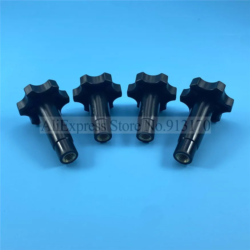 2 Long + 2 Short Clamping Nuts New Parts Flower Form Knob Screw Nuts Accessories Of Ice Cream Makers Soft Serve Machines