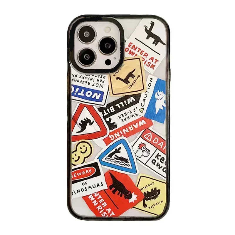 

MagSafe Acrylic Cartoon Dinosaur Phone Case Cover for iPhone 11 12 13 14 15 Pro Max Case for iPhone 15 ProMax