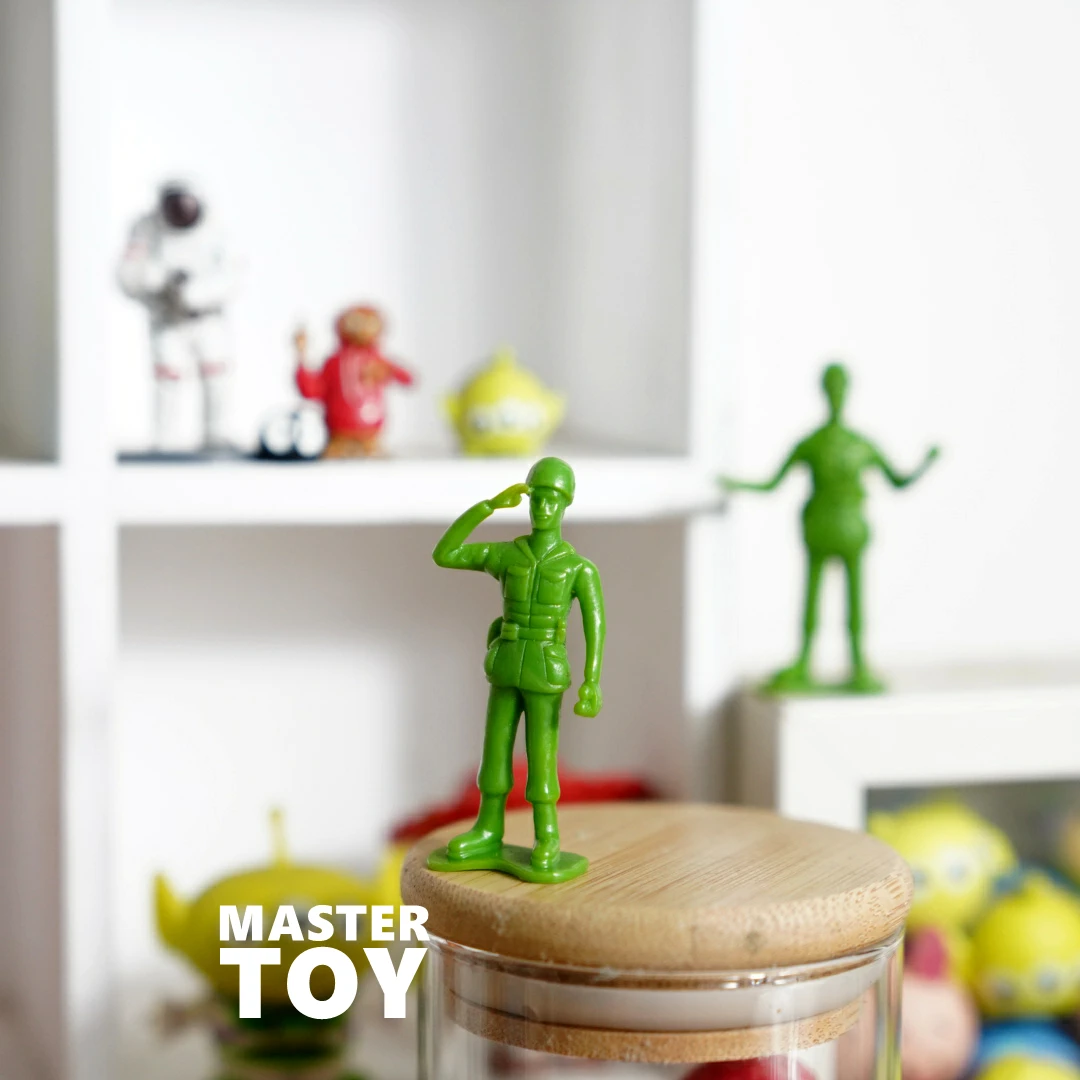 Disney Toy Story Zielony żołnierz Mini rozmiar prezenty Model zabawkowy Figurki Anime Zbieraj ozdoby