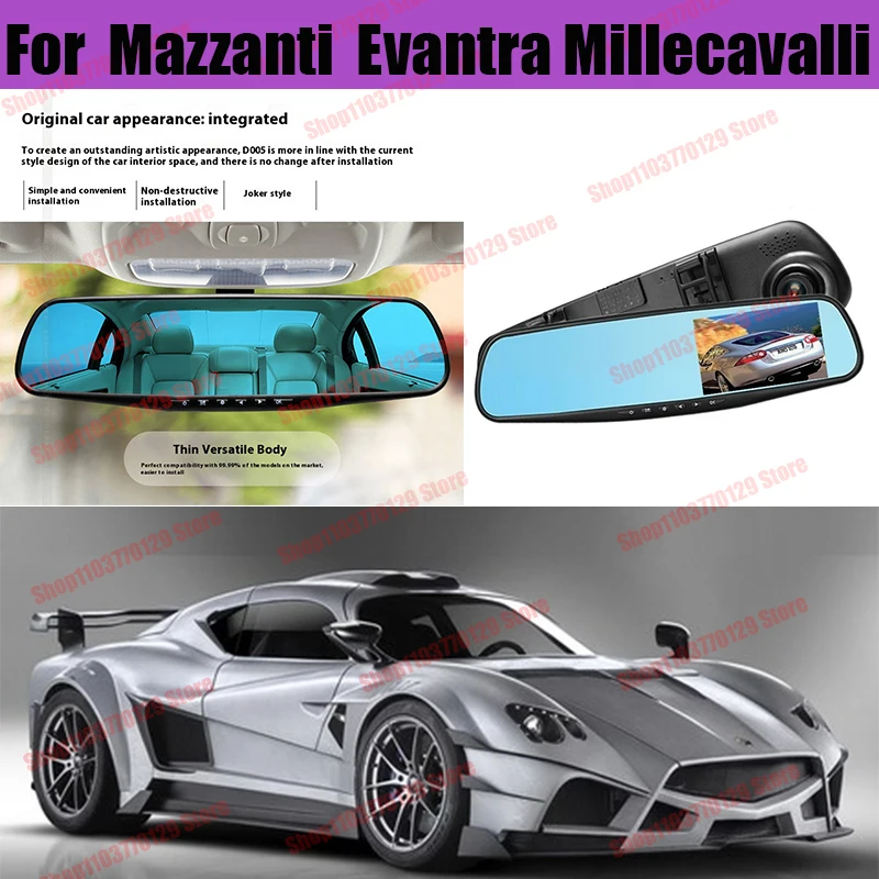 

For EvantraMillecavalli High definition dual lens driving recorder with front and rear dual recording reverse images Car dvr
