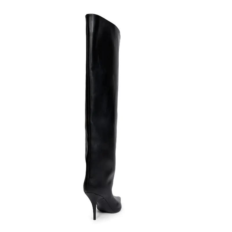 2023 New Arrival Women\'s Elegant Over-the-knee Boots Pointed Toe Stiletto Long Boots Thigh High Boots Shoes for Women