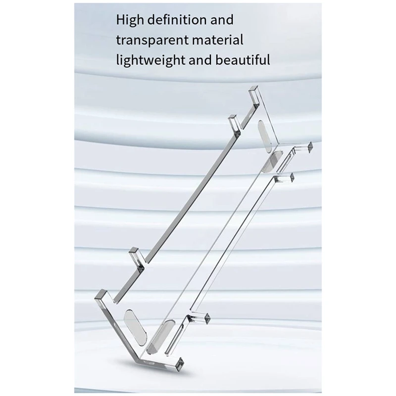 Suporte acrílico transparente para PS5, Horizontal Desktop Placement Bracket, Slim Disc Edition, Peças e Acessórios