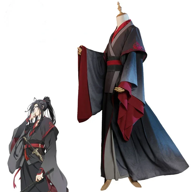 Fajny Cosplay Wei Wuxian Cosplay Mo Xuanyu kostium Anime arcymistrz demonicznej uprawy Cosplay Mo Dao Zu Shi kostium mężczyzn