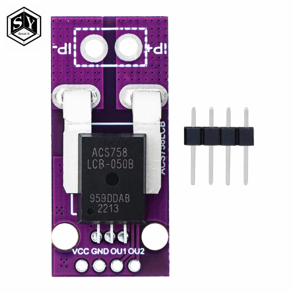 ACS758 ACS758LCB-050B-PFF-T الخطي الحالي الاستشعار قاعة الوحدة الحالية ACS758LCB-100B-PFF-T