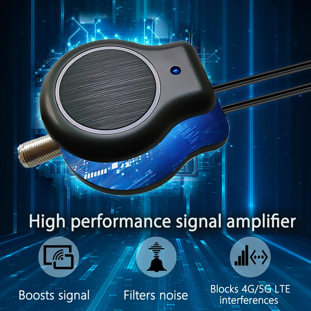 36dB High Gain Signal Amplifier Tv Antenna Quick Installation Booster Tuner  Digital Indoor HDTV Antenna  Receiver  for DVB-T2