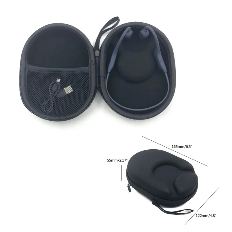 Hard Shell Storage Case for AfterShokz OpenRun/Trekz Air/Titanium Mini Universal Bone Conduction Headphone Travel Carrying Bag