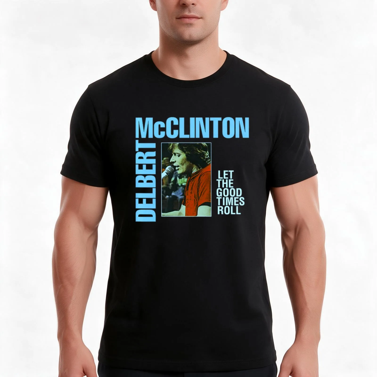 Delbert McClinton singer songwriter musician best logo album Classic T-Shirt, Summer Casual Cotton Tee, Vintage Graphic Print