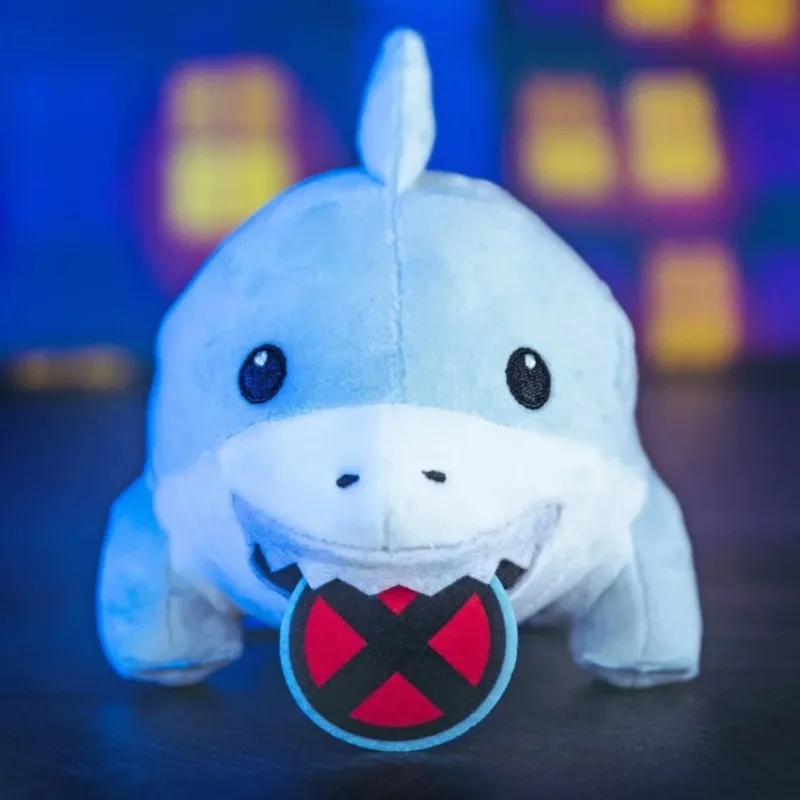 Kawaii The Jeff Plush Toy Cartoon Jeff The Land Shark Stuffed Anime Online Star Shark Plushie Soft Room Decor Doll Toy Kids Gift