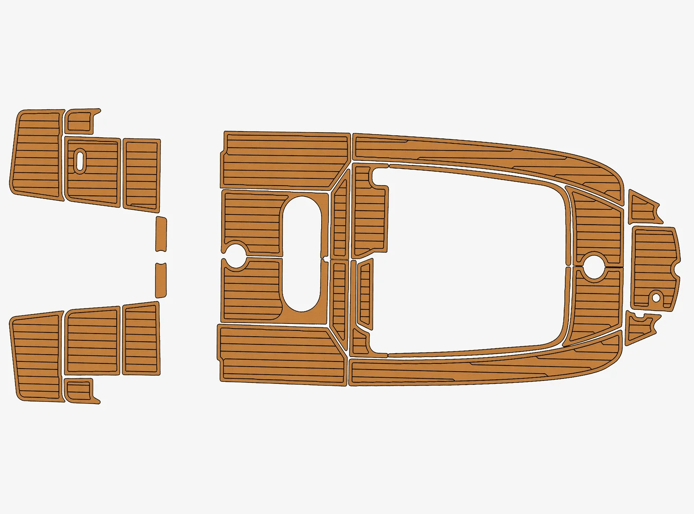 

2011 Quicksilver 675 Открытый 1/4 дюйма 6 мм Пена EVA Нескользящий морской коврик из тикового дерева для настила из ПВХ 1/3ek ковер gatorstep Морской пол
