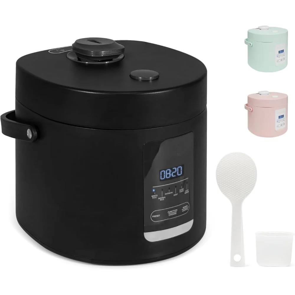 

HAOYUNMA Multi Mini Rice Cooker 2-cups Uncooked (1.2L), Portable Small Japanese Travel Rice Cooker with Non-Stick Inner Pot