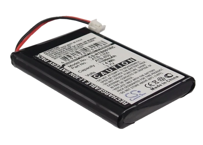Batería de repuesto para RTI T2B, T2C, T2Cs, T3 ATB-1200 3,7 V/mA