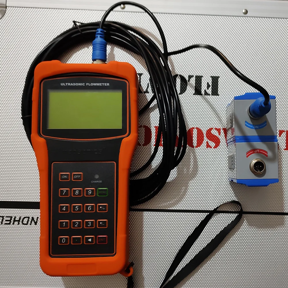 TUF-2000H Water Flowmeter TS-2/TM-1/TL-1 Transducer Clamp Sensor RS232 Handheld Portable Digital Liquid Ultrasonic Flow Meter