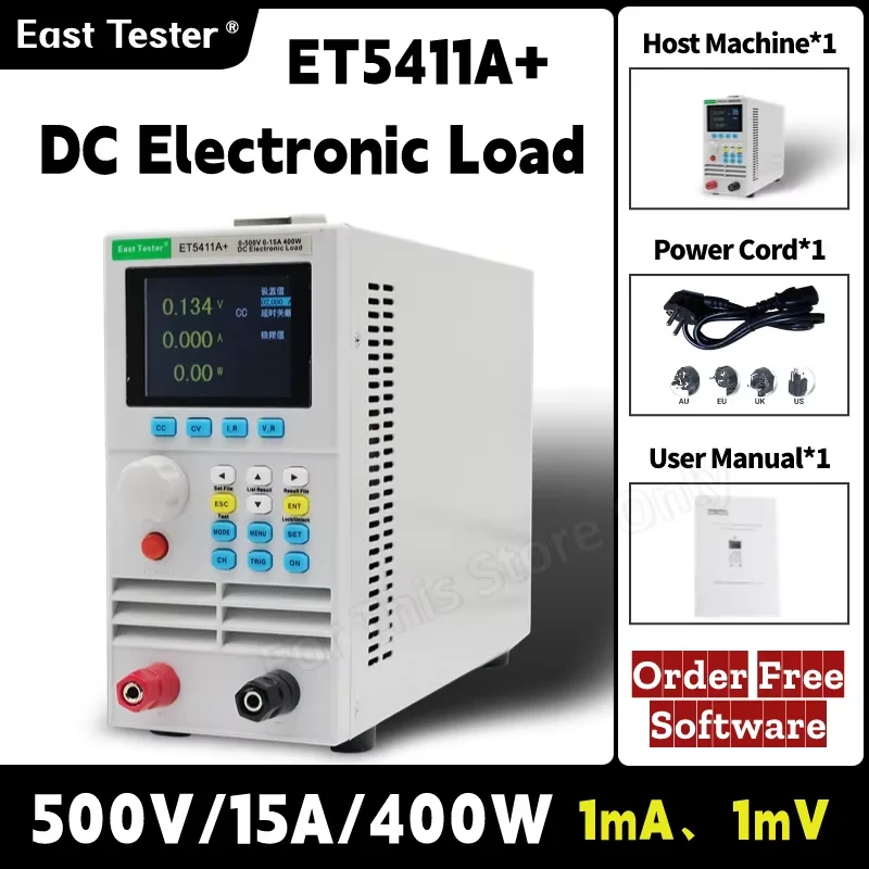 ET5410+ ET5411+ ET5420 DC electrical load high -presicion dual-channel adjustable battery load tester Battery capacity tester