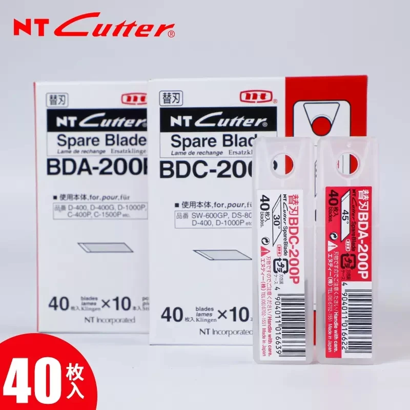 Imagem -06 - Japão nt Bdc200p Bda-200p 40 Facas de Caneta de Substituição Lâminas de Corte Bússola e Outras Facas de Tenda nt Bisturi