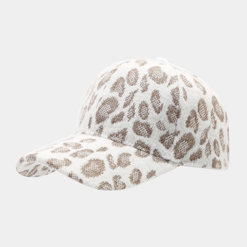 

Baseball Cap Leopard Men Women Curve Bill Fitted Hat Sun Protection Accessory For Golf Holiday Running Sports Beach Outdoor